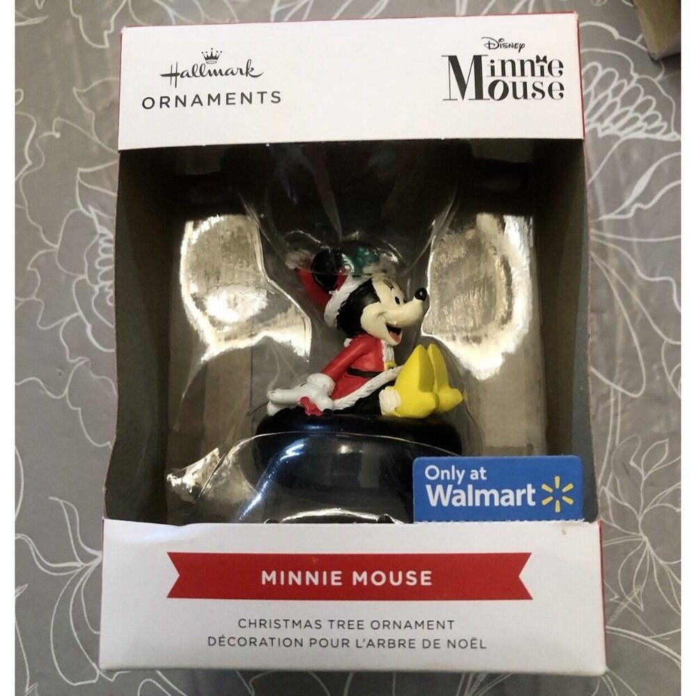 Hallmark Disney Minnie Mouse on Snow Tube Christmas Ornament